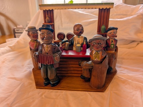 Diorama musicale intagliato - , da